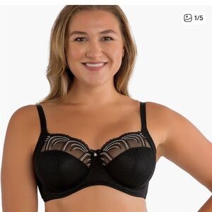 Parfait Elegant Black Lace Bra